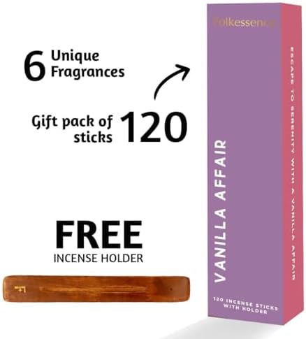 Folkulture Fall Incense Sticks with Holder Set of 6