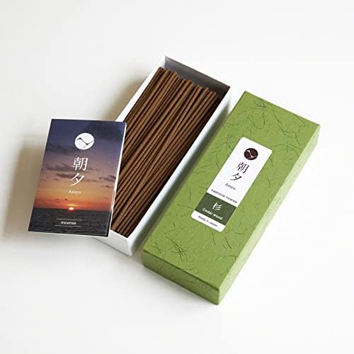 Asayu Japan Cedar Wood Incense Sticks for Meditation and Relaxation