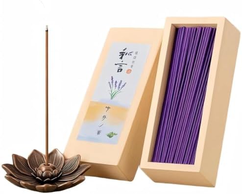 Lavender Agarwood Incense Sticks Pack of 200 Pet-Friendly Natural Aromatherapy for Meditation Relaxation