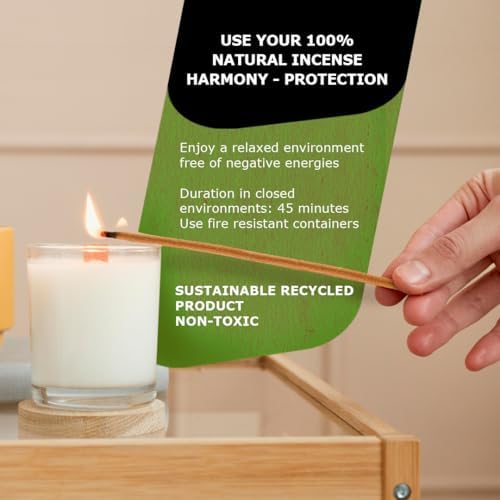 Premium Palo Santo Incense Sticks from Peru Pack of 6
