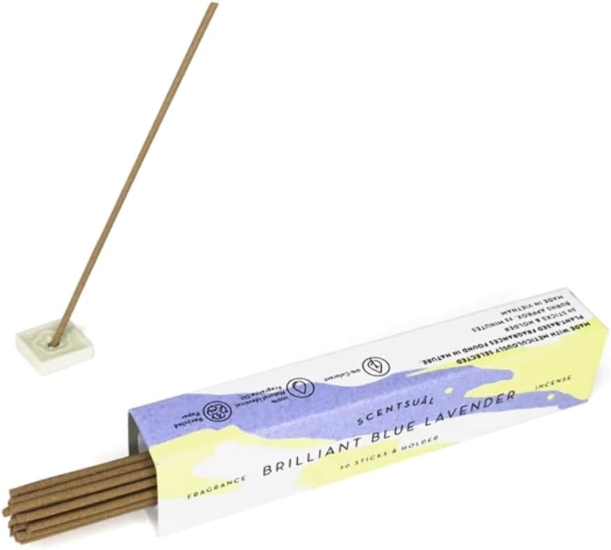 SCENTSUAL Incense - Brilliant Blue Lavender 30 Sticks