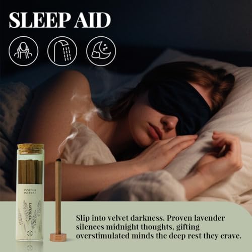 Sleep De-Stress Lavender Incense Sticks with Copper Holder