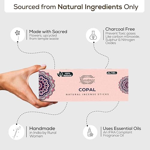 100 Natural Copal Incense Sticks 100 gm Pack