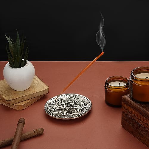 Ajuny Aluminum Round Incense Holder Burner
