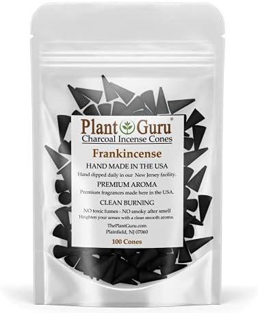 Frankincense Charcoal Incense Cones 100 Pack Handmade