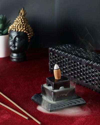 Handmade Soapstone Incense Stick Tower Holder