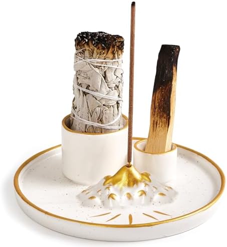 5 in 1 Incense Holder with Candle and Ash Catcher