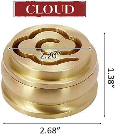 3 In 1 Mini Brass Incense Burner and Ash Press Set