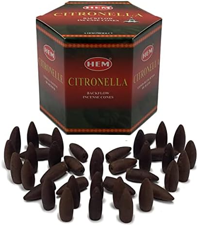 Citronella Backflow Incense Cones for Aromatic Waterfall Fountain