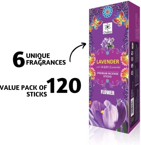 Chakra Lavender Incense Sticks Pack of 120