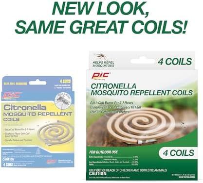 PIC Citronella Coils 6 Pack 24 Total