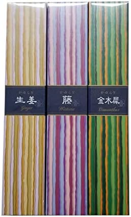 Nippon Kodo Kayuragi Incense Set of 3 40 Sticks Each