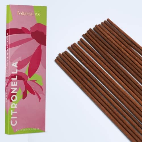 Folkulture Citronella Incense Sticks Set of 75