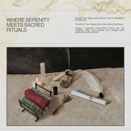 Palo Santo Holder with PU Leather Sling