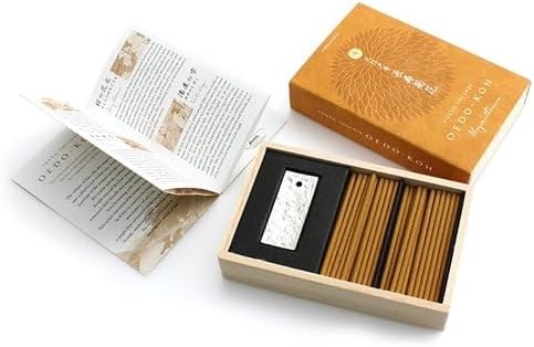 OEDO-KOH Chrysanthemum Incense 60 Sticks with Holder by Nippon Kodo