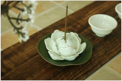 Handmade Chinese Ceramics Incense Holder White 255 Inch