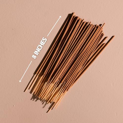Folkulture Organic Incense Sticks for Meditation Pack of 75 8 Long