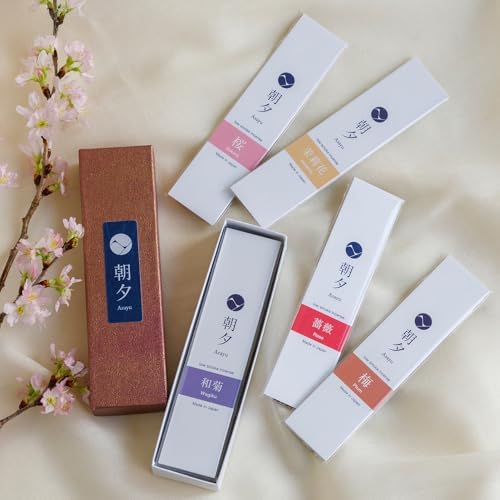 Asayu Japan Incense Sticks Assortment 5 Floral Fragrances 20g