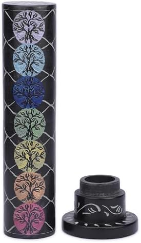 Ajuny Incense Holder Tree of Life Black Marble 105 Inch