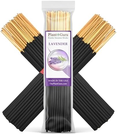 Plant Guru Lavender Incense Sticks 7 Inch - 85 to 100 Sticks Bundle