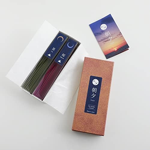Asayu Japan 2-in-1 Low Smoke Incense Sticks Set