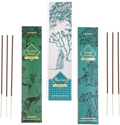 Carnatia Man Cave Incense Set - 2 Pheromone-Infused Scents
