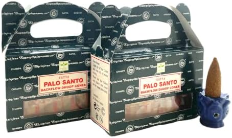 Govinda Bangalore BNG Palo Santo Backflow Cones 48 Pcs with Burner