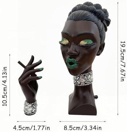 Elegant Head Incense Burner for Black Woman