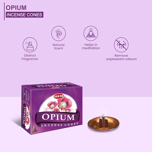 HEM Opium Incense Cones 120 Cones in 12 Boxes