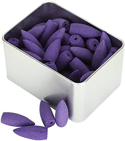 Zerodis 50Pcs Lavender Backflow Incense Cones