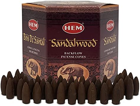 Sandalwood Backflow Incense Cones for Aromatic Waterfall