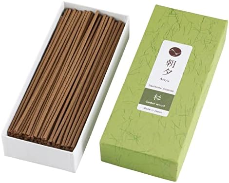 Asayu Japan Cedar Wood Incense Sticks for Meditation and Relaxation
