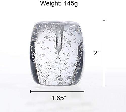 Clear Artificial Crystal Incense Stick Holder with Bubbles Design