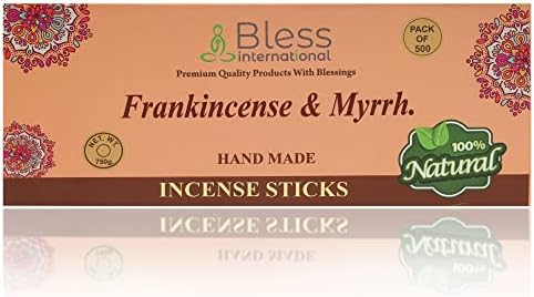 Bless Frankincense and Myrrh Natural Handmade Incense Sticks 500 Sticks