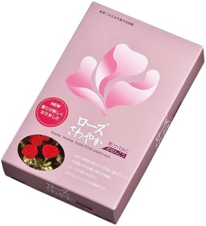 Japanese Incense Rose Sawayaka Smokeless by Baieido