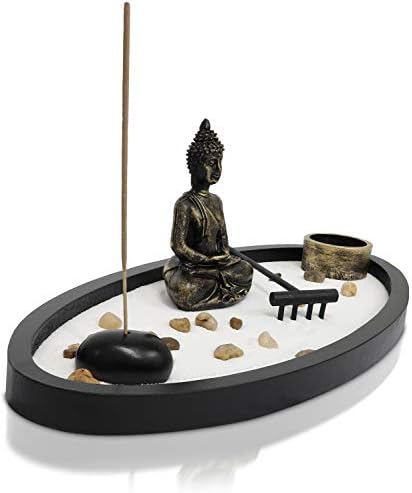 Basic Fundamentals Zen Garden Kit Decor for Home Office Desk