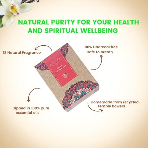 NAQSH Hand Rolled Incense Cones for Meditation and Relaxation