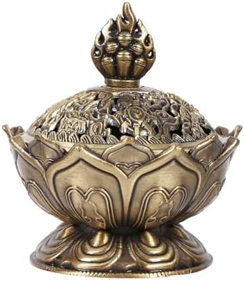 Kodrily Lotus Cone Incense Holder Mini Vintage Charcoal Burner