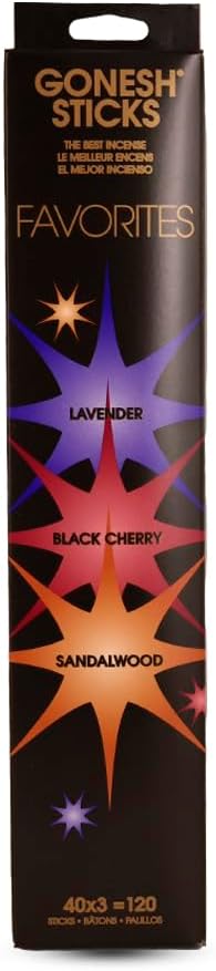 Gonesh Top 3 Extra Rich Incense Sticks 120 Pack