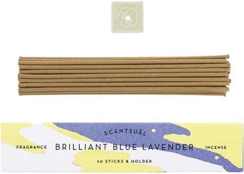 SCENTSUAL Incense - Brilliant Blue Lavender 30 Sticks