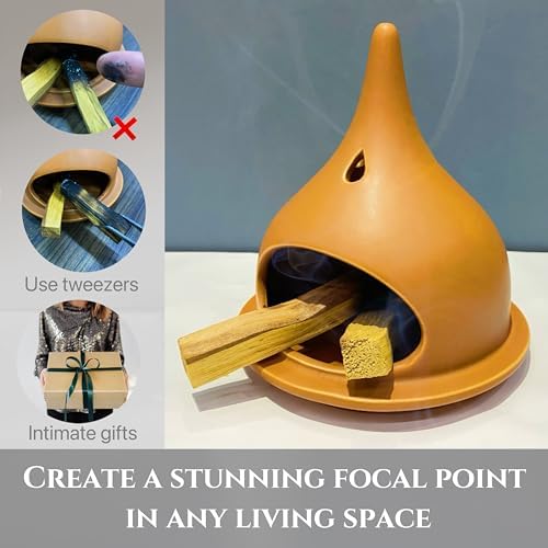 HOVOL 3-in-1 Ceramic Incense Burner Holder