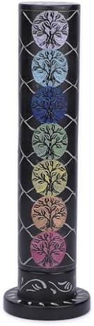 Ajuny Incense Holder Tree of Life Black Marble 105 Inch