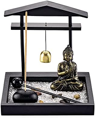Jovivi Zen Garden Set with Buddha Statue and Incense Holder