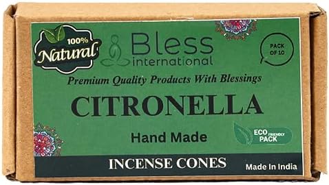 Bless International Natural Citronella Incense Cones 10 Count