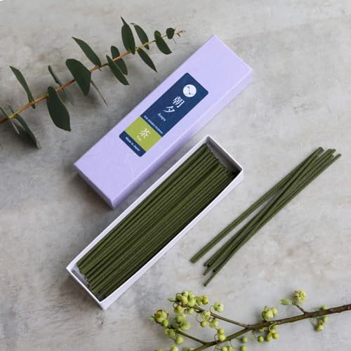 Asayu Japan Matcha Incense Sticks 20g Sample Low Smoke Non-Toxic