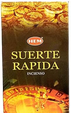 HEM Fast Luck Incense Sticks 120 Sticks 6 Boxes 9 Inches