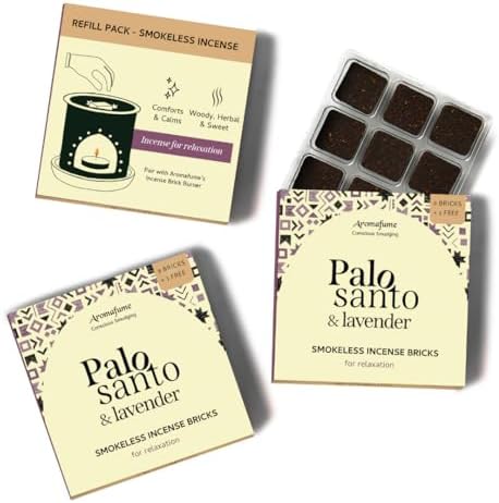 Palo Santo Lavender Smokeless Incense Bricks Refill