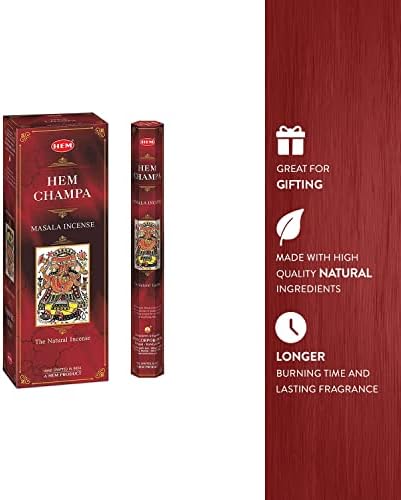 HEM Champa Masala Incense Sticks 6 Pack 120 Sticks