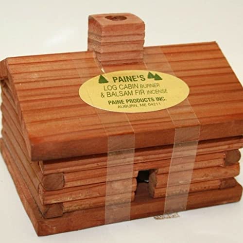 Paines Log Cabin Burner And 10 Cedar Incense Cones