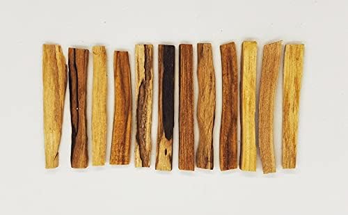 12 Thinly Cut Peru Palo Santo Sticks for Aromatherapy